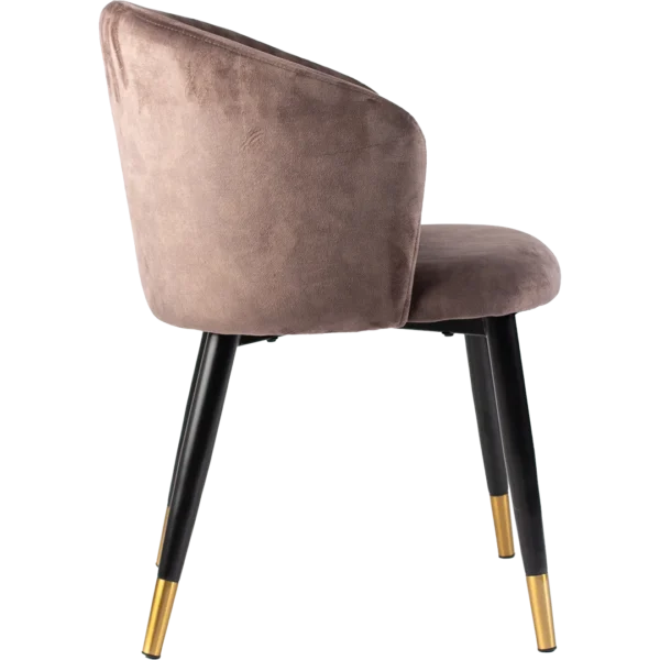 Stoel Anna Velvet Brown - Afbeelding 4