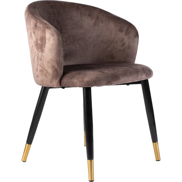 Stoel Anna Velvet Brown - Afbeelding 3