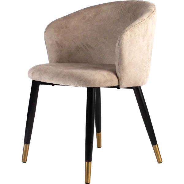 Stoel Anna Velvet Light Brown