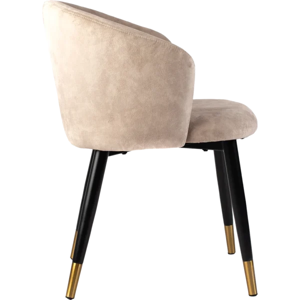 Stoel Anna Velvet Light Brown - Afbeelding 4