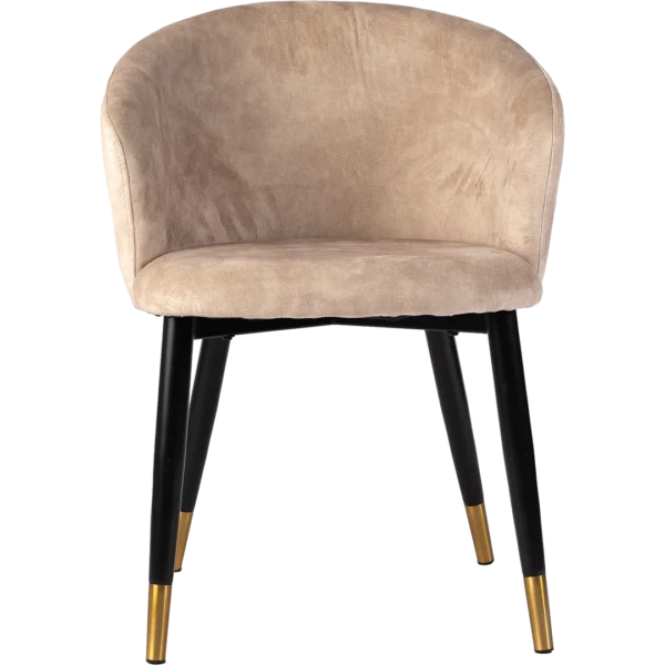 Stoel Anna Velvet Light Brown - Afbeelding 2