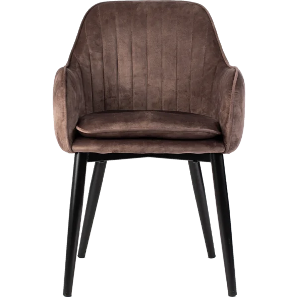 Stoel Bryan Velvet Light Brown - Afbeelding 2