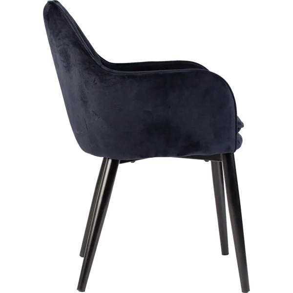 Stoel Bryan Velvet Black - Afbeelding 4