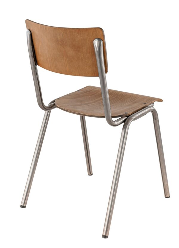 Stoel Lyceum voor onderwijs en kantine back-side-view